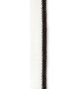 Vertelli Piping Performance Trim by Christopher Farr Cloth Nero