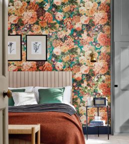 Very Rose And Peony Wallpaper by Sanderson Kingfisher/Rowan Berry