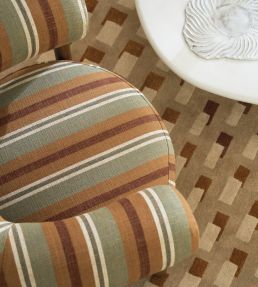 Via Verri Fabric by Casamance Ocre Celadon