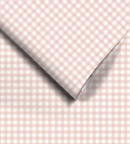 Vichy Check Wallpaper by Woodchip & Magnolia Blush
