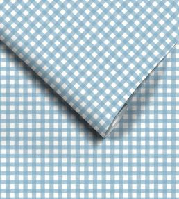 Vichy Check Wallpaper by Woodchip & Magnolia Sky Blue