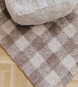 Lorena Canals Vichy rug Marron C-VICHY-MAR-XS Marron