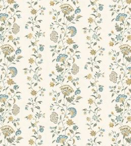 Victoria Fabric by Lewis & Wood Teal Ochre