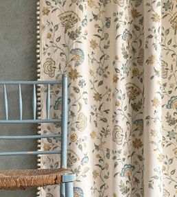 Victoria Fabric by Lewis & Wood Blue Almond