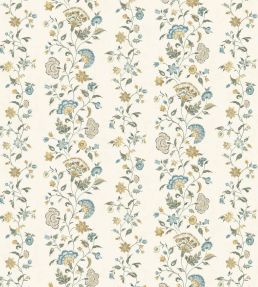 Victoria Wallpaper by Lewis & Wood Teal Ochre