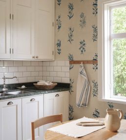 Victoria Wallpaper by Sandberg Blue