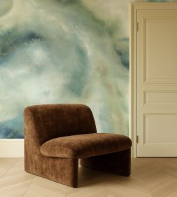 Viento Mural by Clarke & Clarke Azure