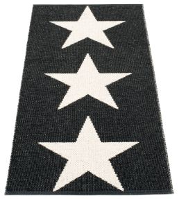 Pappelina Viggo One rug Black/Vanilla VIXS715 Black/Vanilla