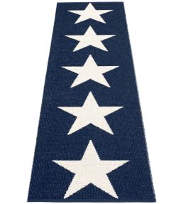 Pappelina Viggo One Runner rug Dark Blue/Vanilla VI3G725 Dark Blue/Vanilla