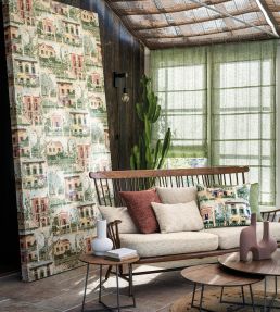 Villa Como Wallpaper by Osborne & Little Terracotta