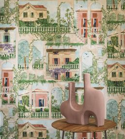 Villa Como Wallpaper by Osborne & Little Azure