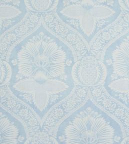 Villandry Damask Print Wallpaper by Schumacher Blue
