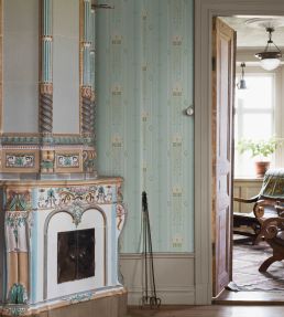 Villastan Wallpaper by Borastapeter Blue