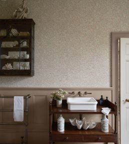 Vine Leaf Wallpaper by Farrow & Ball Pink