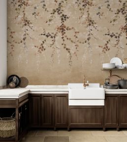 Vine Shadow Mural by Coordonne Taupe