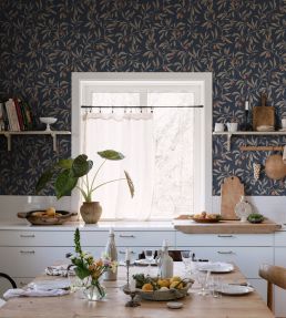 Vinnie Wallpaper by Sandberg Classic Blue