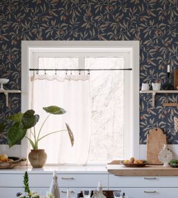 Vinnie Wallpaper by Sandberg Classic Blue