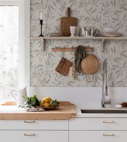 Vinnie Wallpaper by Sandberg Sage Green
