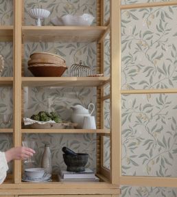 Vinnie Wallpaper by Sandberg Sage Green