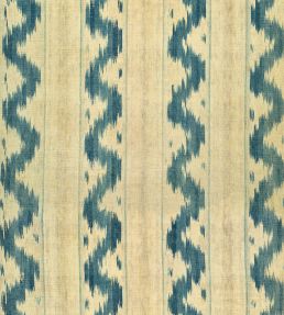Vintage Ikat Wallpaper by MINDTHEGAP Indigo Beige
