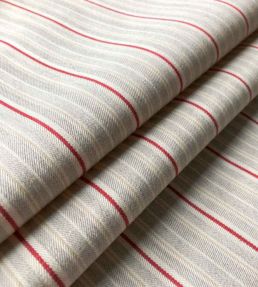 Vintage Stripe 4 Fabric by Ian Mankin Peony