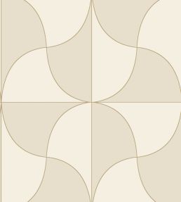 Virevolte Wallpaper by Casadeco Beige Ficelle
