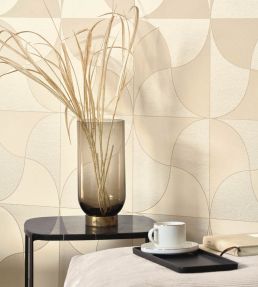 Virevolte Wallpaper by Casadeco Beige Ficelle