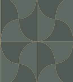 Virevolte Wallpaper by Casadeco Vert Taiga