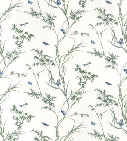 Virginia Fabric by Thibaut Blue and Green