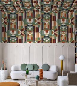 Vitrail Wallpaper by Casamance Multico