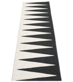 Pappelina Vivi Runner rug Black/Vanilla VVX725 Black/Vanilla