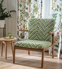 Viviana Stripe Fabric by Osborne & Little Leaf/Pine
