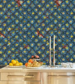 Vivienne Love Andreas Wallpaper by Cole & Son Night Sky