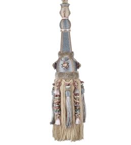 Volanges Tassel Tieback Trimming by Houles Blue Glacier