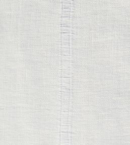 Sheer Linen Drawn Thread Fabric by Volga Linen White