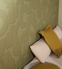 Volume Wallpaper by Caselio Vert Kaki