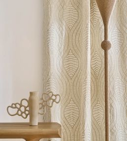 Volute Fabric by Casamance Beige