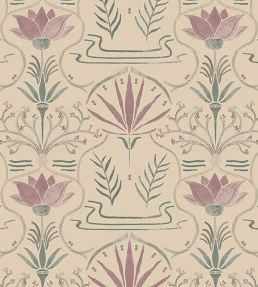 Voysey Wallpaper by Tres Tintas Pink