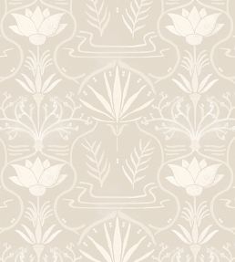 Voysey Wallpaper by Tres Tintas Beige