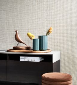 Waffle Weave Wallpaper by Arte Brick Red