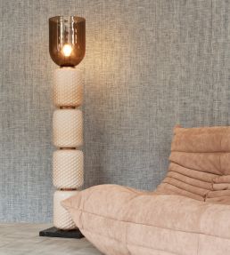 Waffle Weave Wallpaper by Arte Navy Beige