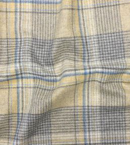 Wagtail Plaid Fabric by Ian Sanderson Sandstone