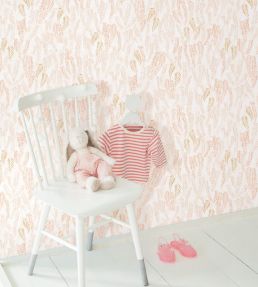 Walk In The Jungle Wallpaper by Casadeco Rose Blush