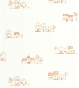 Walk In The Village Wallpaper by Casadeco Brique