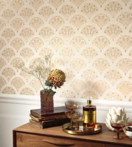 Wallace Wallpaper by Casadeco Moutarde