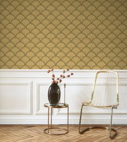 Wallace Wallpaper by Casadeco Moutarde
