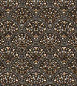 Wallace Wallpaper by Casadeco Noir Fusain
