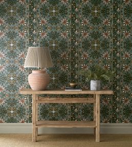 Walthamstow Wallpaper by Morris & Co Forest/Teal