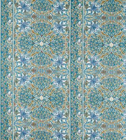 Walthamstow Fabric by Morris & Co Teal/Ochre