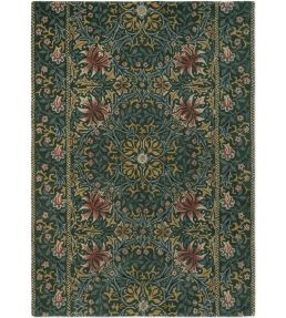 Morris & Co Walthamstow rug Forest/Teal 130707140200 Forest/Teal